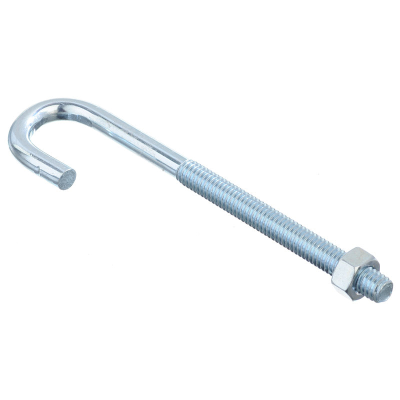 HAMPTON - Hampton Medium Zinc-Plated Silver Zinc 5 in. L J-Bolt 150 lb 1 pk - Case of 10