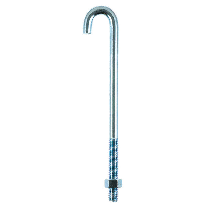 HAMPTON - Hampton Small Zinc-Plated Silver Zinc 1 in. L J-Bolt 375 lb 1 pk - Case of 10 [02-3459-871]