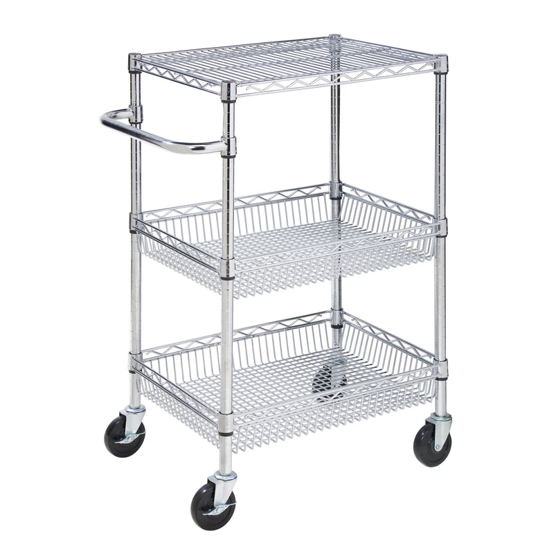 HONEY-CAN-DO - Honey-Can-Do 40 in. H X 18 in. W X 24 in. D Utility Cart