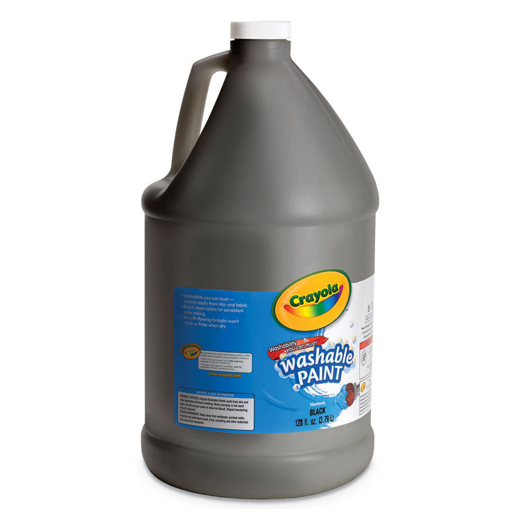 Crayola - Washable Paint, Black, 1 gal Bottle