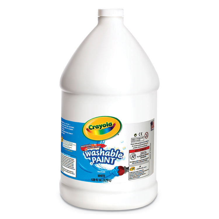 Crayola - Washable Paint, White, 1 gal Bottle