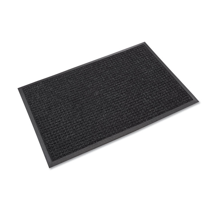 Crown - Super-Soaker Wiper Mat with Gripper Bottom, Polypropylene, 36 x 120, Charcoal