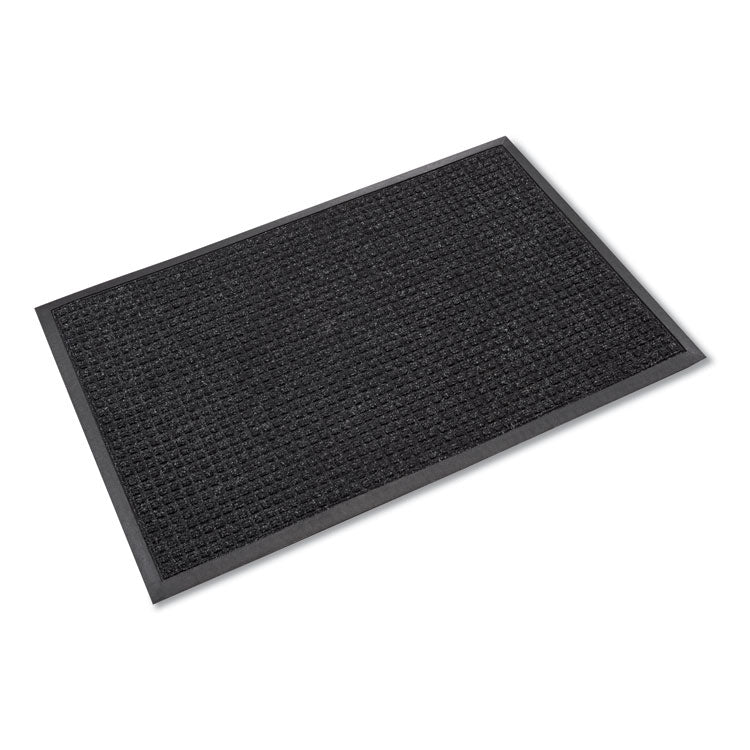 Crown - Super-Soaker Wiper Mat with Gripper Bottom, Polypropylene, 46 x 72, Charcoal