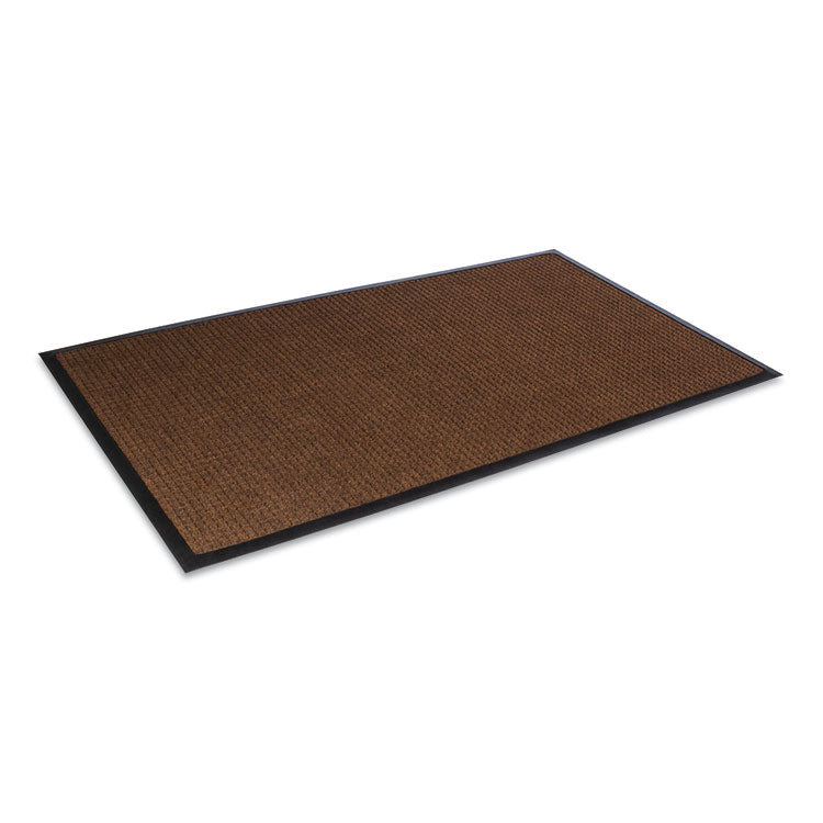 Crown - Super-Soaker Wiper Mat with Gripper Bottom, Polypropylene, 36 x 120, Dark Brown