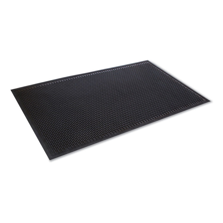 Crown - Crown-Tred Indoor/Outdoor Scraper Mat, Rubber, 35.5 x 59.5, Black