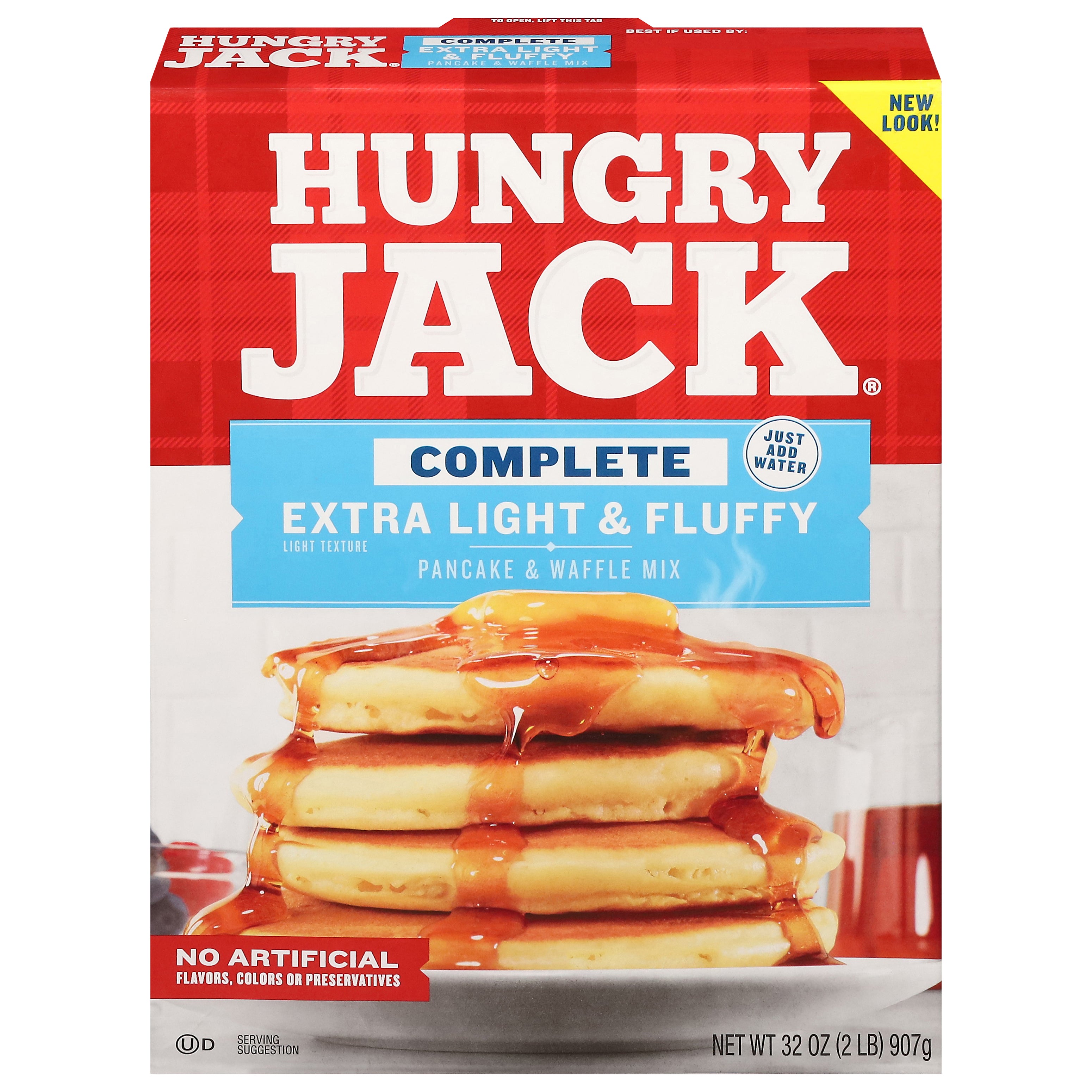Hungry Jack Extra Light & Fluffy Complete Pancake & Waffle Mix 32 oz - Case of 6