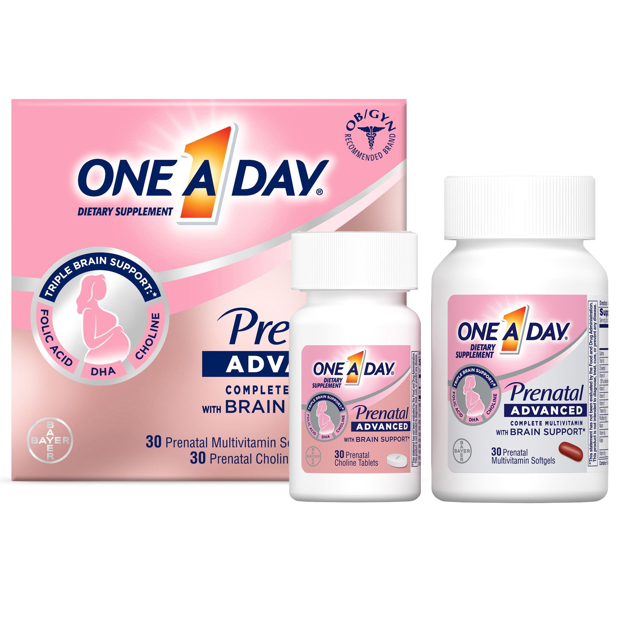 Bayer - Prenatal Vitamin Supplement One A Day® Softgel 60 per Bottle [1/BT]