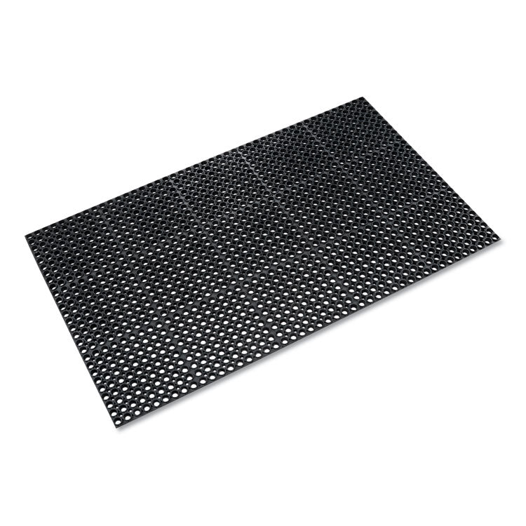 Crown - Safewalk Heavy-Duty Anti-Fatigue Drainage Mat, General Purpose, 36 x 60, Black