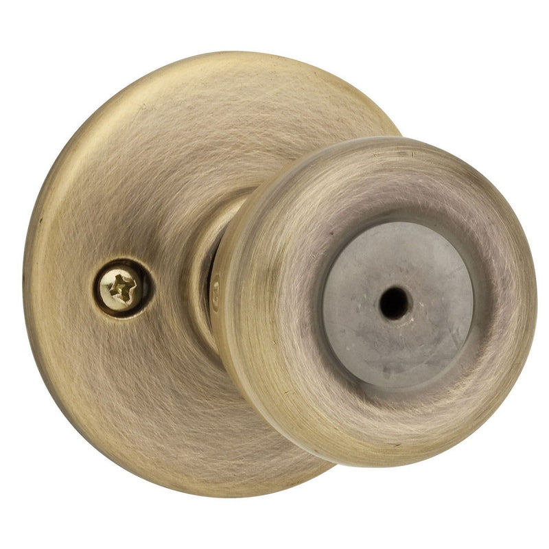 KWIKSET - Kwikset Tylo Antique Brass Privacy Knob Right or Left Handed