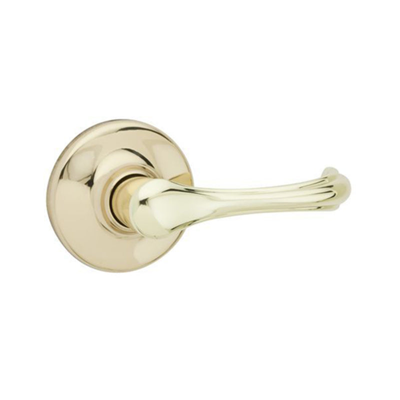 KWIKSET - Kwikset Dorian Polished Brass Passage Lever Right or Left Handed