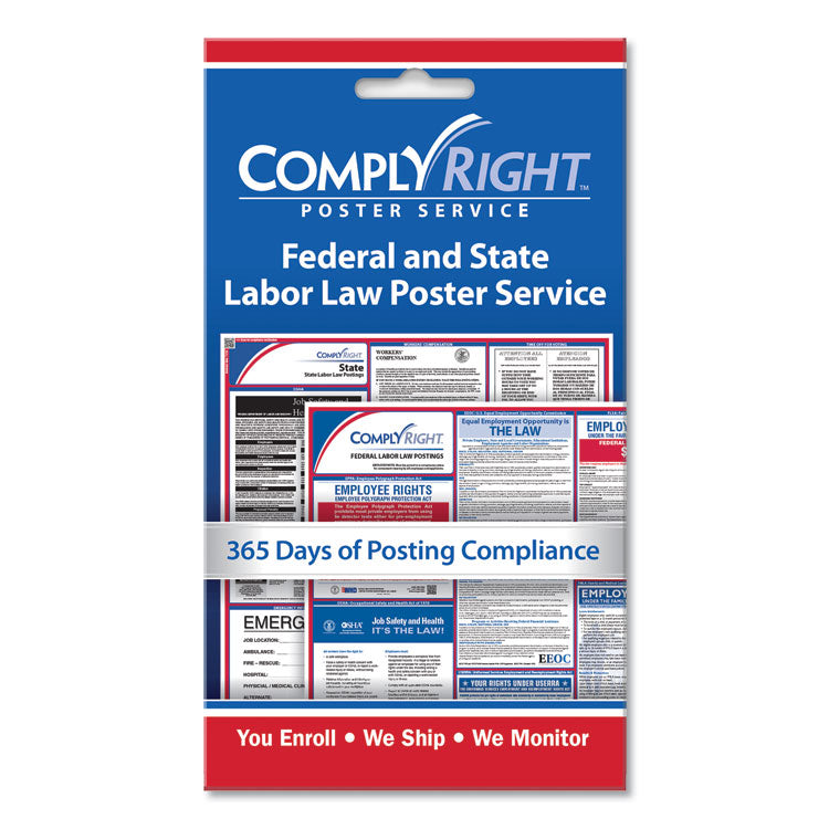 ComplyRight - Labor Law Poster Service, "State/Federal Labor Law", 4 x 7