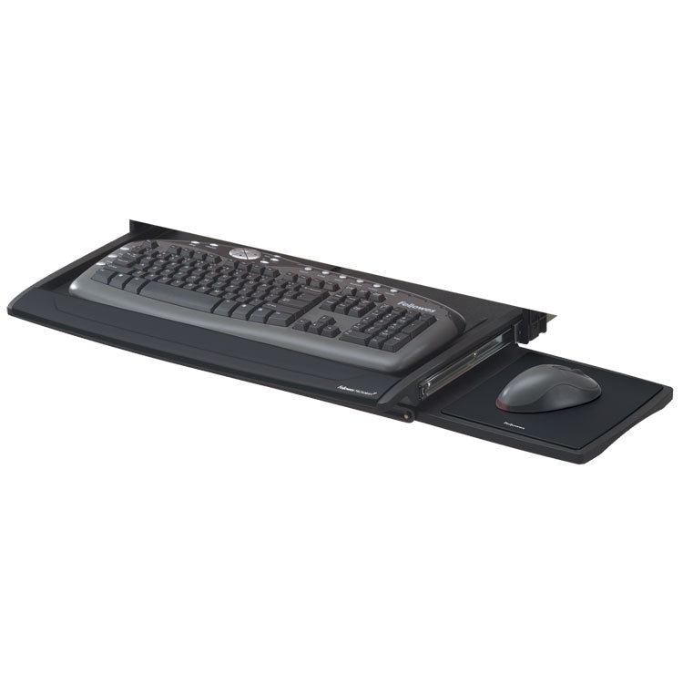 Fellowes - Deluxe Keyboard Drawer, 20.5w x 11.13d, Black