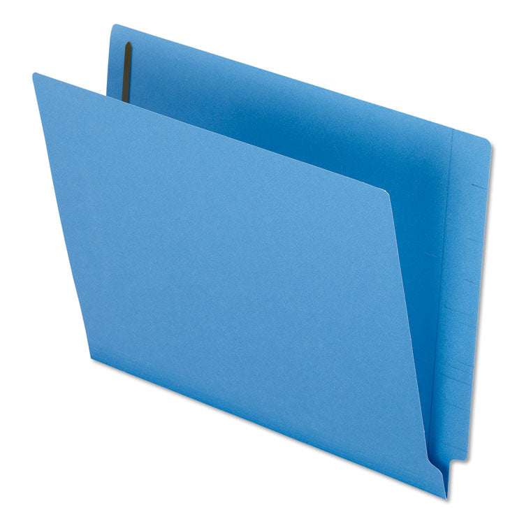 Pendaflex - Colored Reinforced End Tab Fastener Folders, 2 Fasteners, Letter Size, Blue Exterior, 50/Box