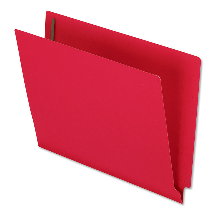 Pendaflex - Colored Reinforced End Tab Fastener Folders, 2 Fasteners, Letter Size, Red Exterior, 50/Box