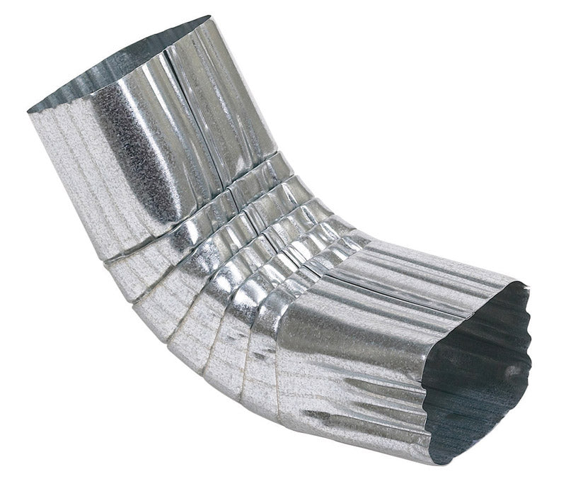 AMERIMAX - Amerimax 2 in. H X 3 in. W X 9 in. L Metallic Galvanized Steel A Downspout Elbow - Case of 15