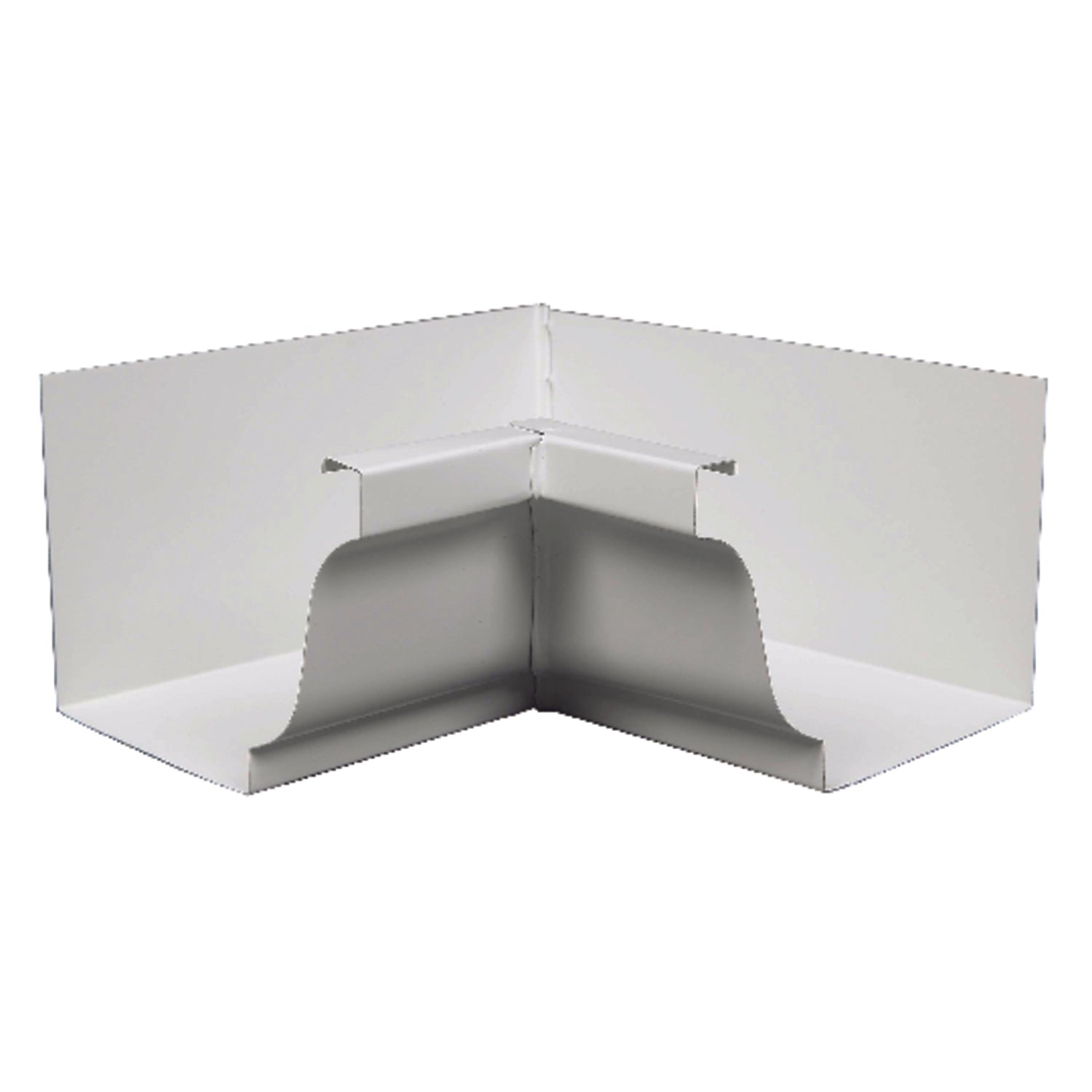 Amerimax 3.5 in. H X 3.75 in. W X 7.5 in. L White Aluminum K Inside Miter - Case of 16