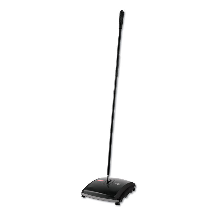 Rubbermaid Commercial - Dual Action Sweeper, 44" Steel/Plastic Handle, Black/Yellow