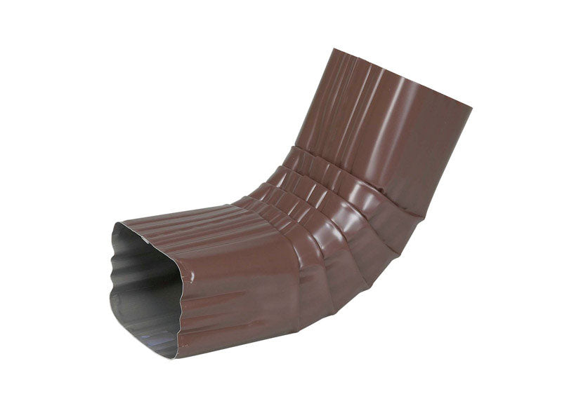 AMERIMAX - Amerimax 2 in. H X 3 in. W X 9 in. L Brown Aluminum A Downspout Elbow - Case of 15