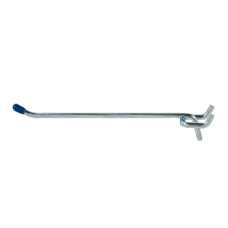 CRAWFORD - Crawford Zinc Plated Silver Steel 6 in. Peg Hooks 2 pk