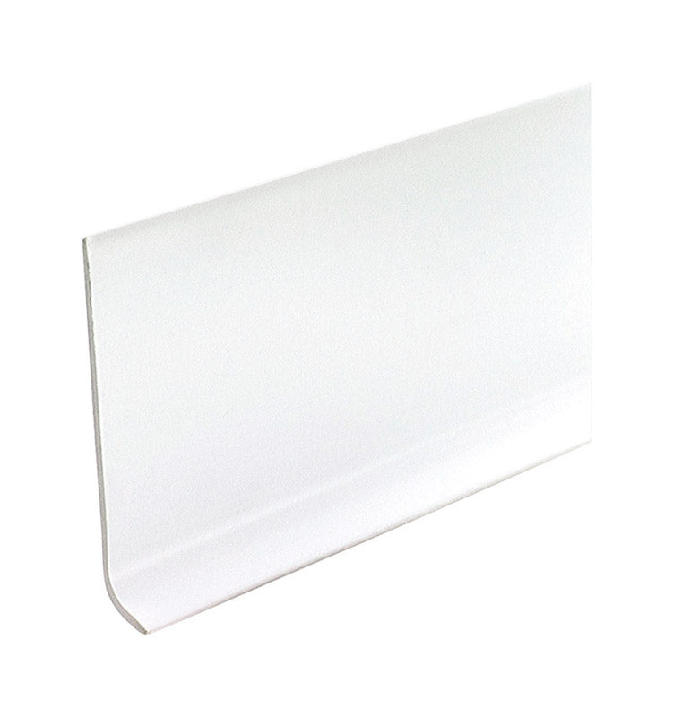 M-D - M-D 2.5 in. W X 48 in. L Prefinished White Vinyl Wall Base - Case of 18