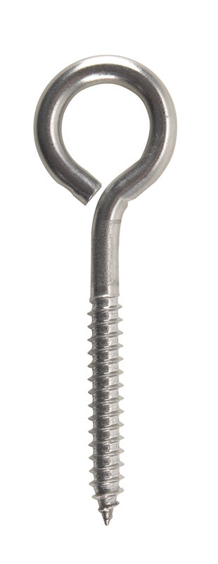 HAMPTON - Hampton 5/16 in. X 4 in. L Stainless Stainless Steel Lag Thread Eyebolt - Case of 5