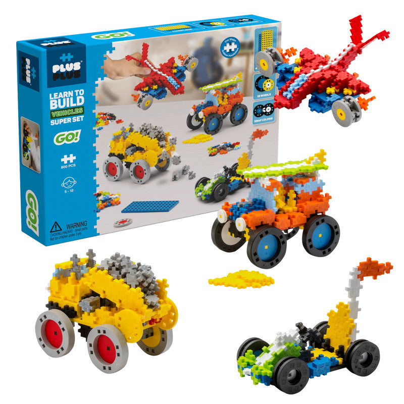 PLUS-PLUS - Plus-Plus® Learn to Build GO! Vehicles Super Set