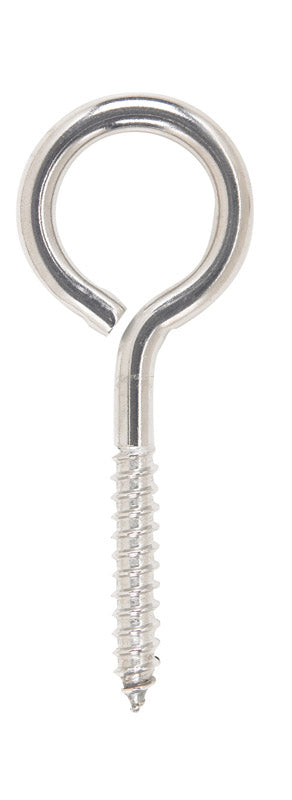 HAMPTON - Hampton 3/8 in. X 4-1/2 in. L Stainless Stainless Steel Lag Thread Eyebolt - Case of 5