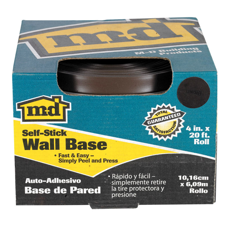 M-D - M-D 4 in. H X 20 ft. L Prefinished Brown Vinyl Wall Base