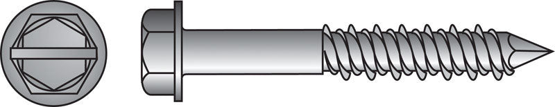 HILLMAN - Hillman Tapper 3/16 in. D Steel Hex Head Concrete Screw Anchor 100 pk [375289]