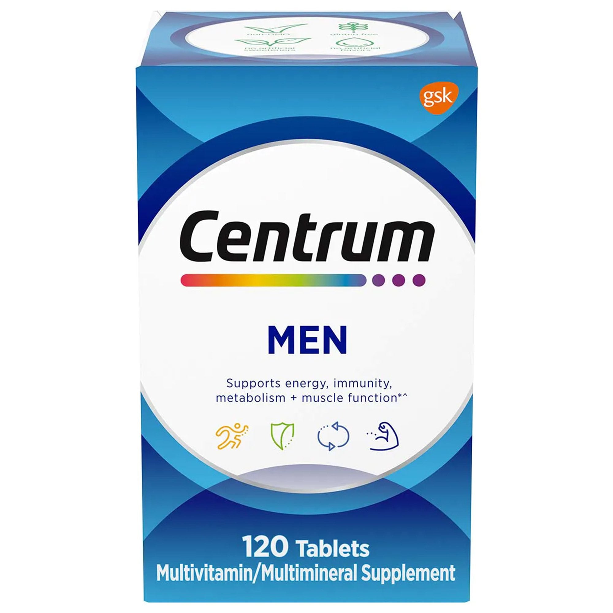 Glaxo Consumer Products - Multivitamin Supplement Centrum® Men Tablet 120 per Bottle [1/BT]