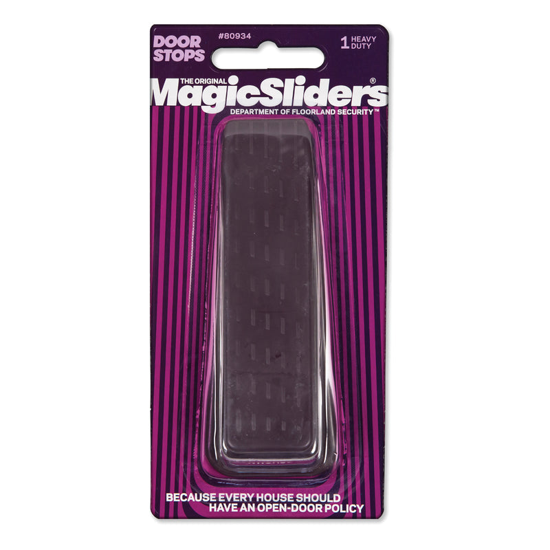 MAGIC SLIDERS - Magic Sliders 6-5/16 in. W X 2-1/2 in. L Heavy Duty Rubber Brown Door Stop - Case of 6