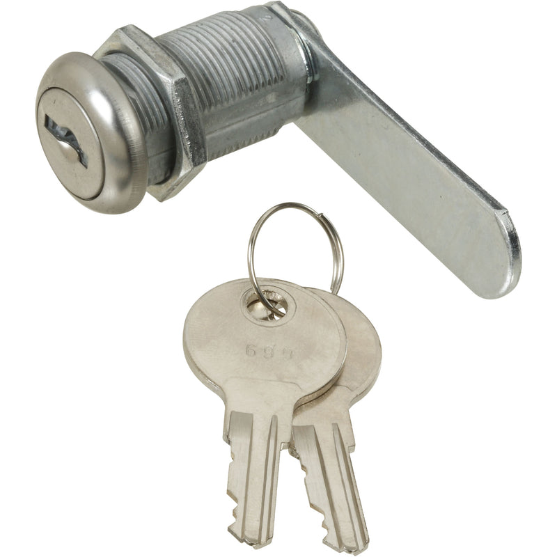 NATIONAL HARDWARE - National Hardware Chrome Silver Steel Cabinet/Drawer Lock [N192-484]