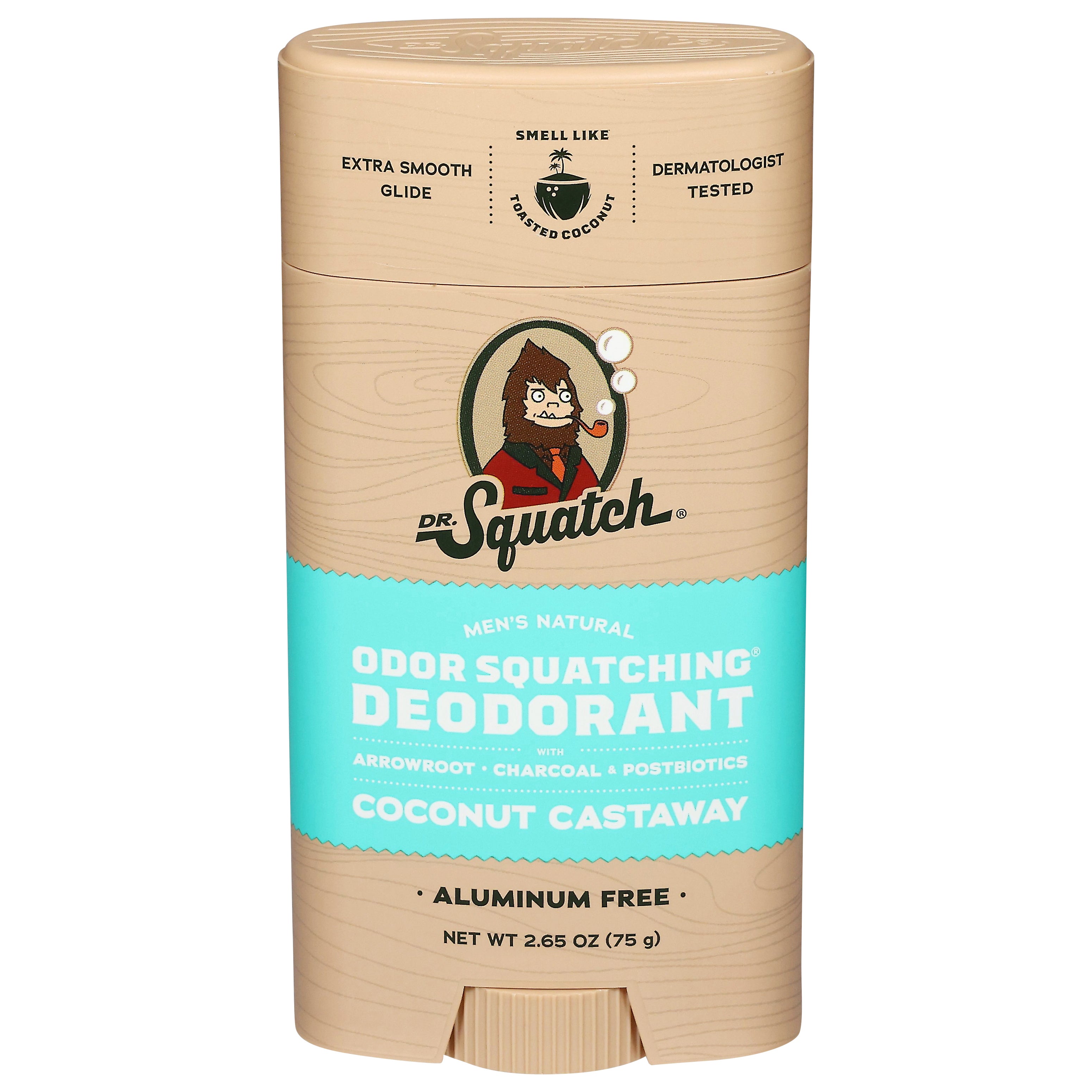 Squatch Coconut Castaway Deodorant 2.65 oz - Case of 1