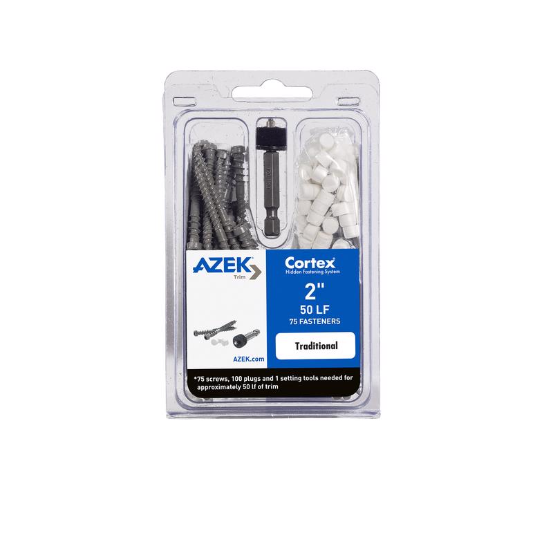 CORTEX - Cortex Azek No. 9 X 2 in. L Star Round Head Trim Screws with Plugs 1 pk