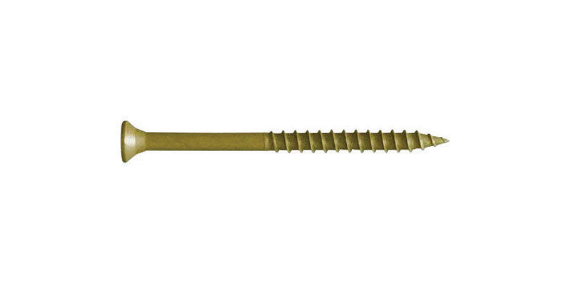 FASTENMASTER - FastenMaster GuardDog No. 10 X 3-1/2 in. L Gold Phillips/Square Bugle Head Deck Screws 75 pk