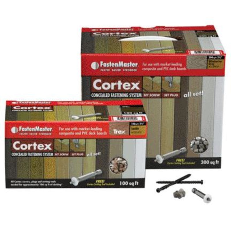 FASTENMASTER - FastenMaster Cortex 2.5 in. L Brownstone Torx TTAP Star Head Hidden Deck Fastener 1050 lb