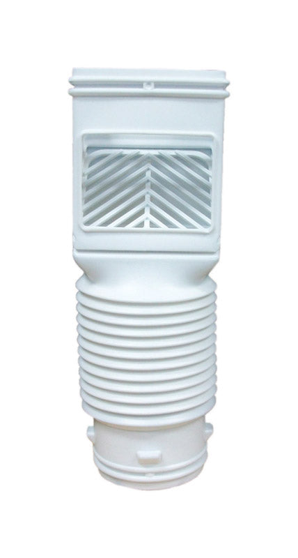 AMERIMAX - Amerimax FlexGrate 4.625 in. W X 4.625 in. L White Vinyl Downspout Filter