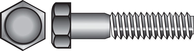 HILLMAN - Hillman 3/8-16 in. D X 5 in. L Steel Hex Head Cap Screw 25 pk