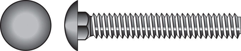 HILLMAN - Hillman 0.375 in. X 2-1/2 in. L Stainless Steel Carriage Bolt 25 pk