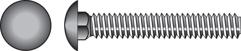 HILLMAN - Hillman 0.375 in. X 3 in. L Stainless Steel Carriage Bolt 25 pk
