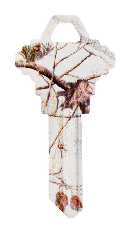 HILLMAN - Hillman RealTree Snow House/Office Universal Key Blank Single - Case of 6 [713161]