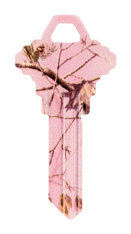 HILLMAN - Hillman RealTree Pink House/Office Universal Key Blank Single - Case of 6 [713160]