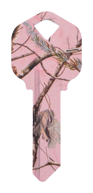 HILLMAN - Hillman RealTree Pink House/Office Universal Key Blank Single - Case of 6 [713156]