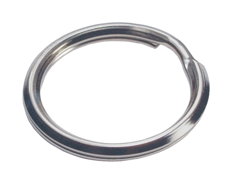 HILLMAN - Hillman 5/8 in. D Tempered Steel Silver Split Rings/Cable Rings Key Ring - Case of 50