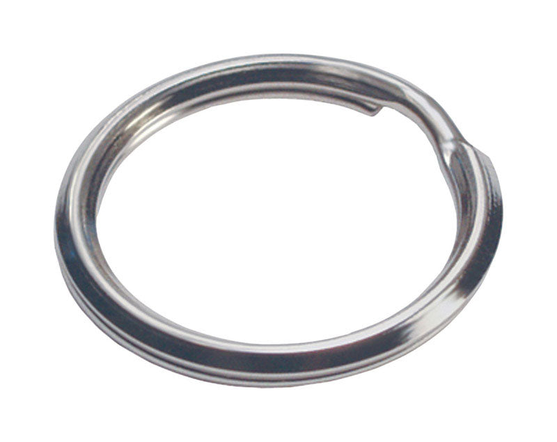 HILLMAN - Hillman 3/4 in. D Tempered Steel Silver Split Rings Key Ring - Case of 50