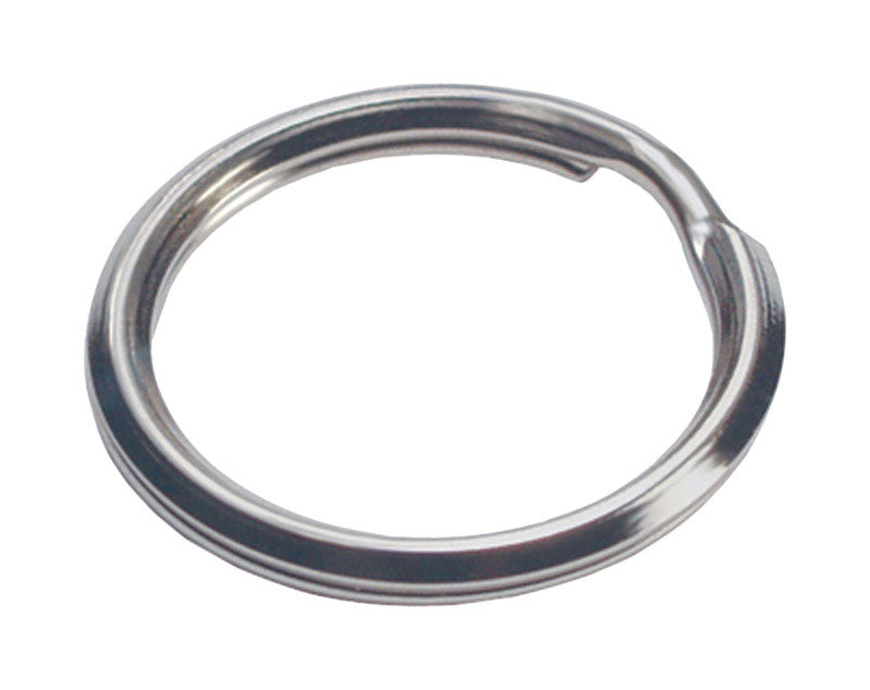 HILLMAN - Hillman 7/8 in. D Tempered Steel Silver Split Rings/Cable Rings Key Ring - Case of 50