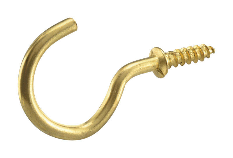 HILLMAN - Hillman Brass-Plated Gold Cup/Picture Hook 1 lb 3 pk - Case of 10