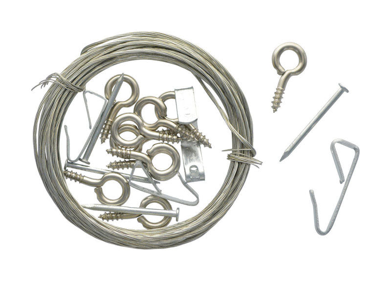 OOK - OOK Brass-Plated Hanger Picture Hanging Kit 100 lb 17 pk