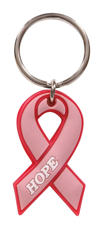 HILLMAN - Hillman Breast Cancer Awareness Plastic Pink Key Chain - Case of 3