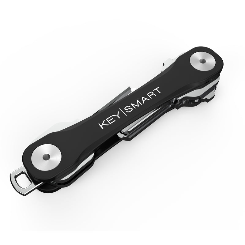KEYSMART - KeySmart Flex Stainless Steel Black Multi-Tool Key Holder